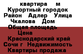 квартира 20 м Курортный городок › Район ­ Адлер › Улица ­ Чкалова › Дом ­ 13 › Общая площадь ­ 21 › Цена ­ 2 995 000 - Краснодарский край, Сочи г. Недвижимость » Квартиры продажа   